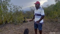 Batu-batu hitam tersebut adalah menhir atau batu tegak. (Hari Suroto/Istimewa)
