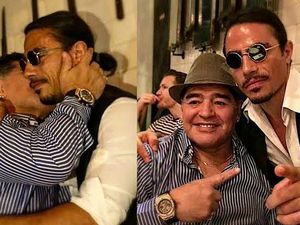 Maradona Punya Meja Istimewa di Restoran Salt Bae