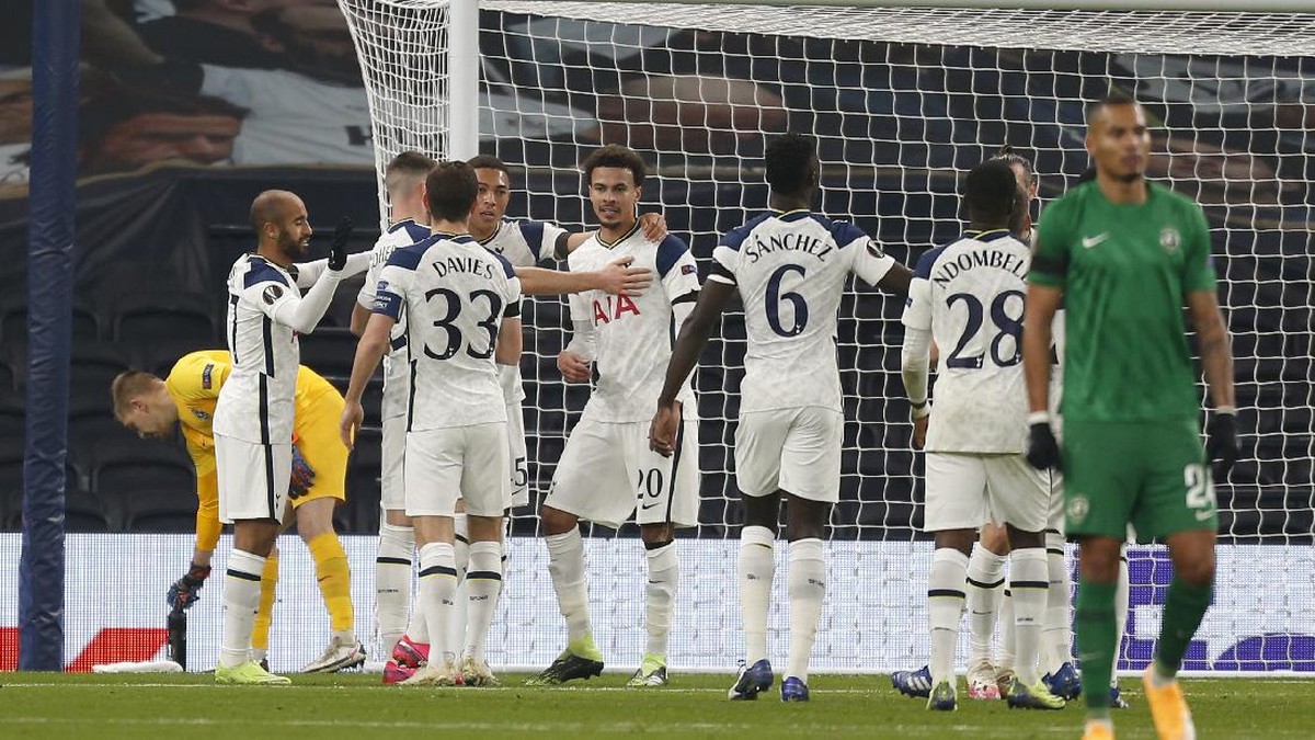 Tottenham Hotspur menang 4-0 atas Ludogorets dalam lanjutan Liga Europa (Foto: AP/Ian Kington)