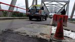 Begini Kondisi Lantai Jembatan Poncol yang Ambrol