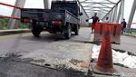 Begini Kondisi Lantai Jembatan Poncol yang Ambrol