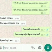 Ide bagus nih, tapi sayang ujung-ujungnya tetap ditolak juga. Yang sabar ya mblo.. Foto: Twitter/@txtdariwasap