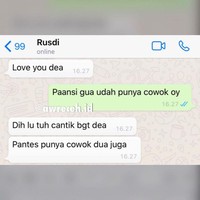 Lah yang ini saking ngebet pengen jadi pacarnya sampai mau diduain. Gimana sih ini maksudnya? Foto: Instagram/@awreceh.id