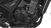 Honda CMX1100 Rebel menggendong mesin 1.084 cc parallel-twin SOHC empat katup dengan firing order 270 derajat. Mesin Honda CMX1100 Rebel mampu menyemburkan tenaga hingga 85,8 daya kuda dengan torsi maksimal 98 Nm. Foto: Pool (Honda UK)