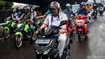 Potret Keseruan Konvoi Motor Listrik Keliling Bandung