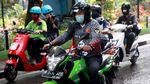 Potret Keseruan Konvoi Motor Listrik Keliling Bandung