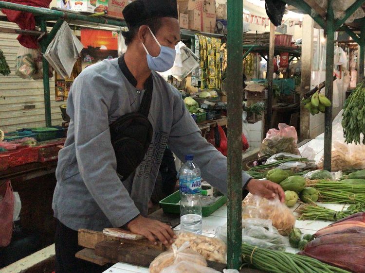 Potret Protokol COVID-19 Pasar Gondangdia, Aman dari Corona?