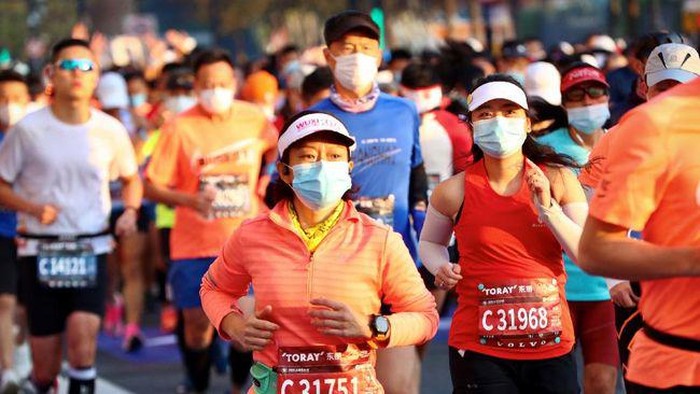 ajang lari maraton Shanghai Lari maraton di Shanghai