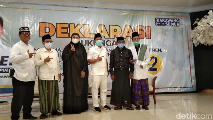 Cellica-Aep mendapat dukungan dari sesepuh ponpes Cipasung Karawang
