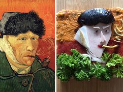 Kreatif, Kreasi Ulang Lukisan Legendaris Pakai Roti Tawar