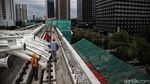 Melihat Perkembangan Pembangunan Jembatan Bentang Panjang LRT