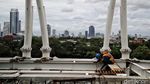 Melihat Perkembangan Pembangunan Jembatan Bentang Panjang LRT