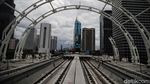 Melihat Perkembangan Pembangunan Jembatan Bentang Panjang LRT