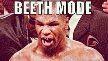 Meme favorit anak gamer, beast mode activated tapi dengan ejaan ala Mike Tyson (Pinterest)
