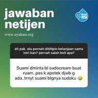 Bisa dibayangin ekspresi pelayan di apotiknya? Pasti bingung tapi pengen ketawa denger yang dicari si Bapak. Foto: Instagram/@id_ayahasi