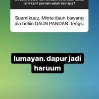 Ya namanya juga sama-sama hijau bund.. Walaupun bentuknya beda tapi di mata suami sama-sama daun. Foto: Instagram/@id_ayahasi