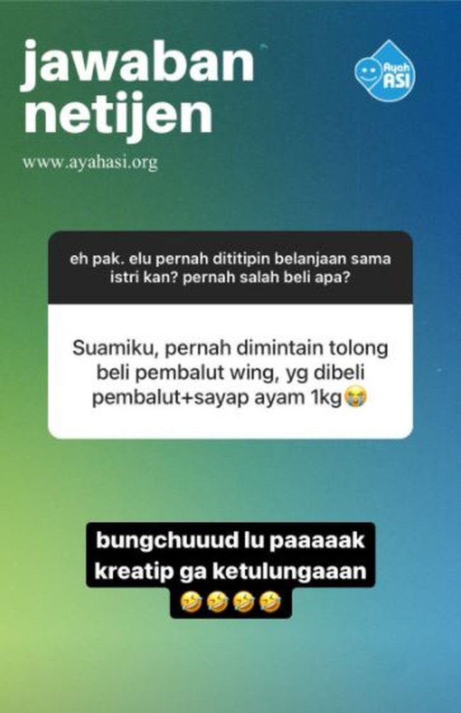 Ya nggak salah sih ini.. Tapi maksudnya kan bukan wing sayap ayam kali, Pak. Tapi yaudahlah lumayan buat makan nggak sih? Foto: Instagram/@id_ayahasi