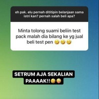 Antara suaminya kurang fokus atau harus diperiksa ke THT nih.. Yang sabar ya bund kalau punya suami kayak gini. Foto: Instagram/@id_ayahasi