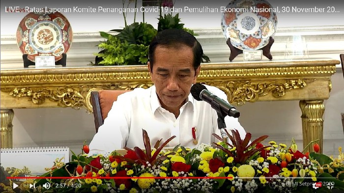 Jokowi saat menyebut kondisi Corona yang memburuk semua (Dok. Setpres)