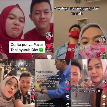 Sari Agriona yang berhasil menurunkan berat badannya