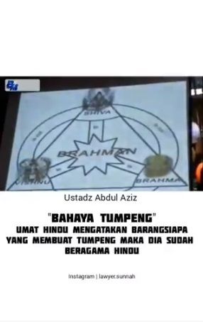 Heboh Ceramah Tumpeng Itu Hindu