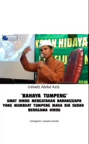 Heboh Ceramah Tumpeng Itu Hindu