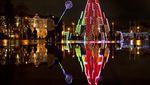 Warna-Warni Pohon Natal Terangi Lithuania