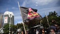 Massa yang menggelar aksi ini tergabung dalam Aliansi Mahasiswa Papua.