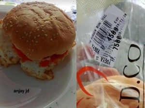 Netizen Bikin Burger Anak Tiri, Bahannya Roti Kedaluwarsa!