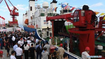 Pada tahun 2010, wahana dalam laut bernama Jiolong sudah berhasil mencapai kedalaman 3.759 meter dan kini Fendouzhe mampu mencapai lebih dalam lagi. Foto: China Daily