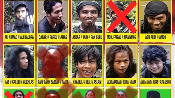 Foto DPO Mujahidin Indonesia Timur Poso pimpinan Ali Kalora