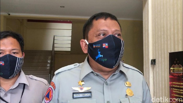 Kepala Badan Penanggulangan Bencana Daerah (BPBD) Kota Bogor Priyatnasyamsah (Taufiq/detikcom)