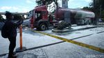 Begini Kondisi Mobil Tangki yang Terbakar di SPBU MT Haryono