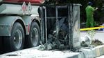Begini Kondisi Mobil Tangki yang Terbakar di SPBU MT Haryono