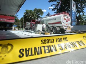 Polisi Ungkap Kronologi Truk Tangki Terbakar di SPBU MT Haryono