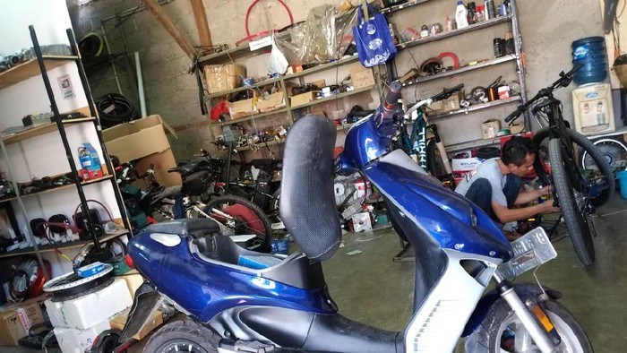 Modifikasi motor bensin jadi listrik