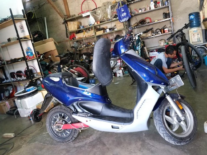 Modifikasi motor bensin jadi listrik