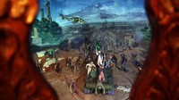 Ada satu diorama yang menggambarkan betapa heroiknya Jihad di masa itu. Tampak ada diorama yang menggambarkan para tentara Mujahiddin berhasil merebut tank musuh, kemudian mereka mengibarkan bendera di atasnya sebagai tanda bahwa mereka berhasil mengalahkan Soviet. (AP)