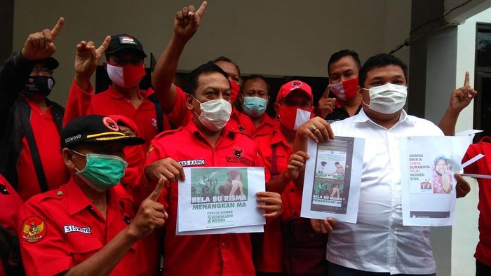 DPC PDIP Surabaya melaporkan adanya dugaan pelanggaran, yang dilakukan oknum tim pemenangan paslon nomor urut 2, Machfud Arifin-Mujiaman (MAJU). PDIP melapor ke Bawaslu Surabaya.