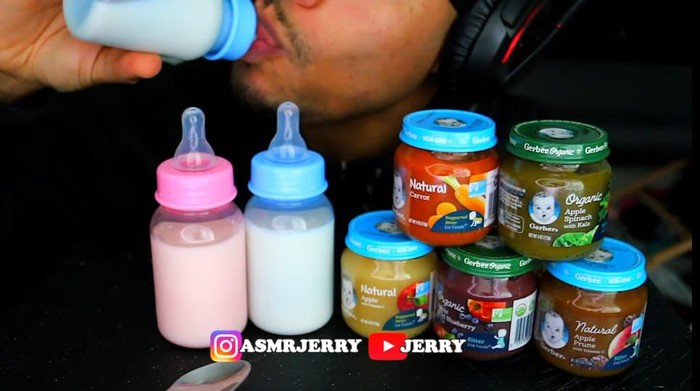Pria Ini Mukbang ASI dan Makanan Bayi Pria Ini Mukbang ASI dan Makanan Bayi
