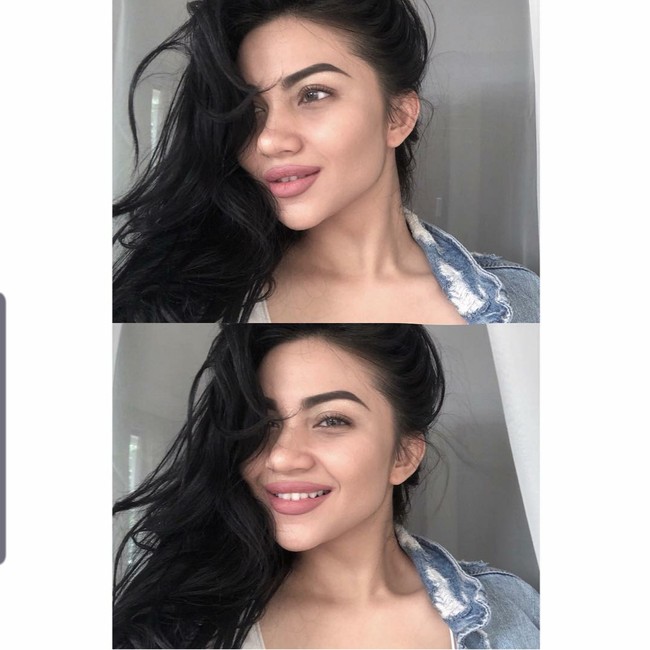 Seperti dalam foto ini, bibir Ariel Tatum tampak tebal dan besar. Meski sering dikira hasil dari filler, namun Ariel pernah membantahnya.  Foto: Dok. Instagram