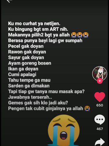 Curhat Soal ART Asyik Makan di Restoran, Majikan Sibuk Suapi Anak