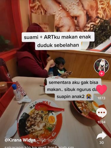 Curhat Soal ART Asyik Makan di Restoran, Majikan Sibuk Suapi Anak