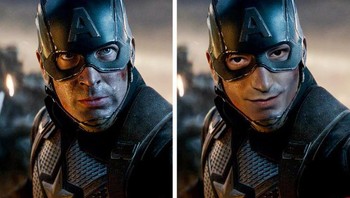 Ezra Miller sebagai Captain America. Foto: Brightside