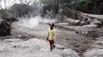Potret Jalur Lahar Panas Gunung Semeru