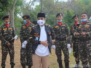Banser Pamekasan Jaga Rumah Ibunda Mahfud MD
