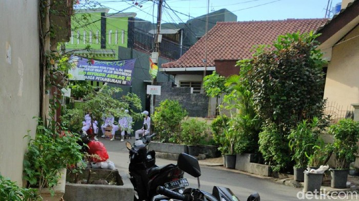 Kondisi di sekitar rumah Habib Rizieq Shihab di Petamburan III Rabu (2/12/2020) pagi. (Izzata/detikcom).
