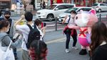 Potret Kucing Maskot COVID-19 Jepang