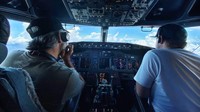 Tuh lihat, pilotnya saja tak pakai seragam. Santuy banget! (Jet Test and Transport)