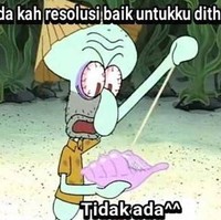 Coba minta bantuan kerang ajaib deh untuk membuat resolusi di tahun 2021.. Foto: instagram.com/memecomic.id